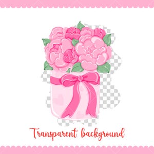Coquette Alla hjärtans dag Clipart, Söt Alla hjärtans dag Clipart Bundle, Rosa Alla hjärtans dag Clipart, Pastell Alla hjärtans dag Clipart, Alla hjärtans dag PNG bild 4