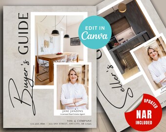 Home Buyer and Seller Guide, Realtor Buyer & Seller Presentation, Real Estate Template, Real Estate Marketing NAR Update
