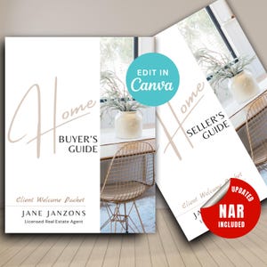 Real Estate Home Buyer Seller Guide Welcome Packet, Realtor Buyer & Seller Packet, Real Estate Listing Presentation, Real Estate Guide NAR