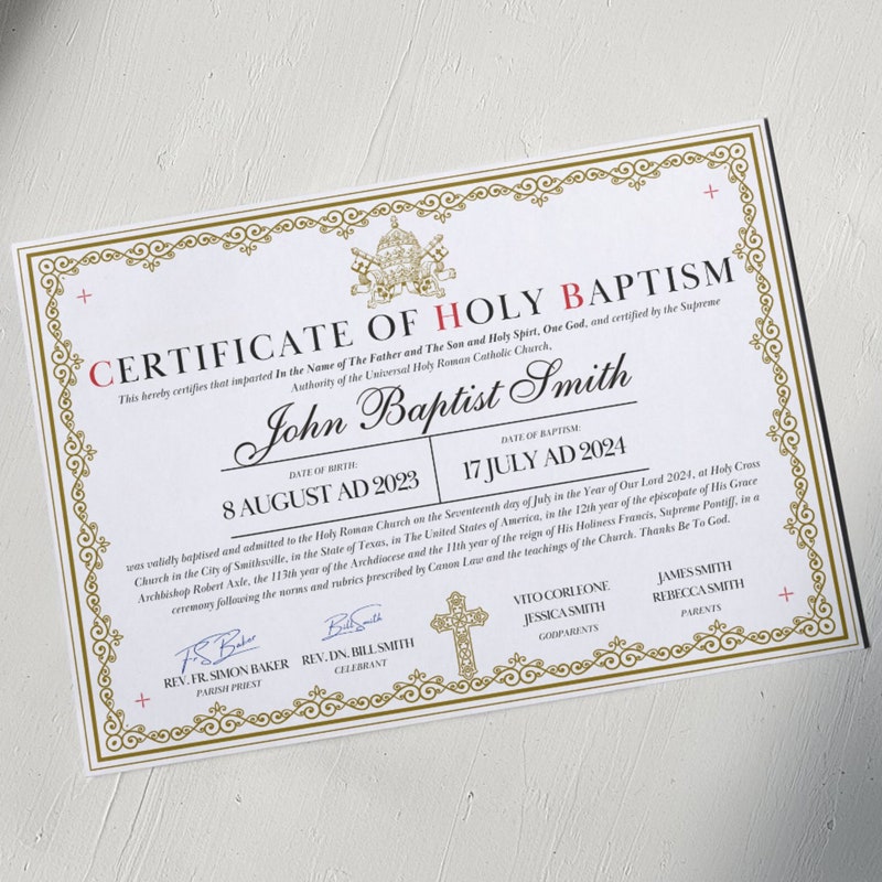 Lutheran Baptism Seal Etsy UK