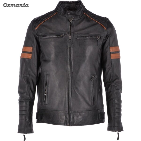 Men's Leather Jacket - Biker, Moto, Distressed | Made to Order