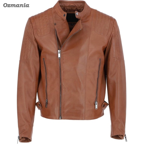 Men's Leather Jacket - Biker, Moto, Distressed | Made to Order