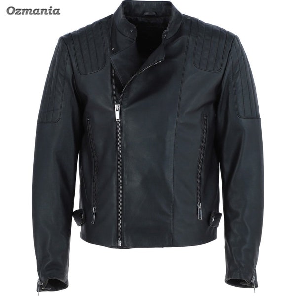 Men's Leather Jacket - Biker, Moto, Distressed | Made to Order