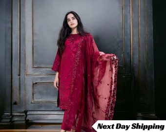 Ready to Wear Pakistani Indian Dress for Women, Party Wear, Wedding Dress, Gift for Her