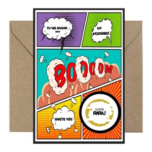 Annonce de grossesse - Carte à gratter : Tu vas être papa ! - BD - Annonce originale