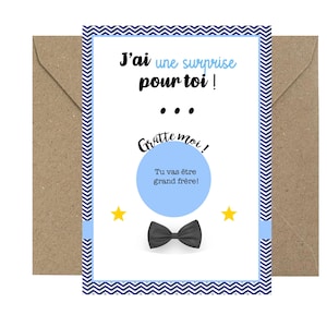 Pregnancy Announcement - Scratch Card: You're Going to Be a Big Brother