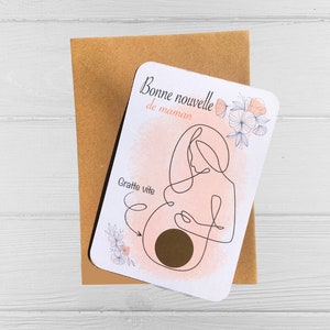 Annonce de grossesse- Carte à gratter révélation genre bébé