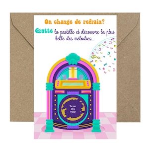 Annonce de grossesse - Carte à gratter : Tu vas être papa !