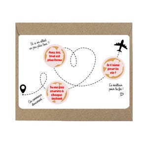 Carte Saint- Valentin : Carte à gratter St Valentin - Je t'aime