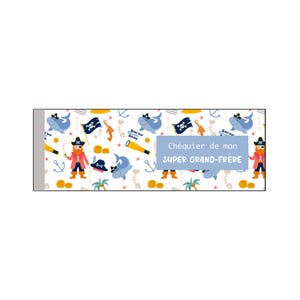 Chéquier Super GRAND FRÈRE ! Annonce de grossesse - Cadeau futur grand frère - Bons à offrir