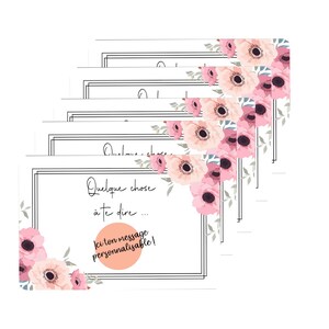 Lot de 5 cartes à gratter : Messages personnalisables - Carte de voeux - Annonce de grossesse - Invitations anniversaire