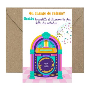 Carte à gratter parrain "Ça te dit d'être parrain ?" - Baptême- Annonce baptême - demande parrain - Veux-tu être mon parrain ? - Année 90