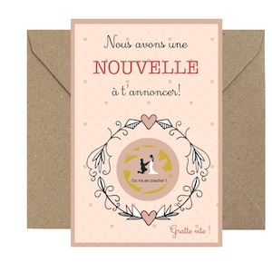 Carte à gratter : On va se marier ! - Annonce mariage originale
