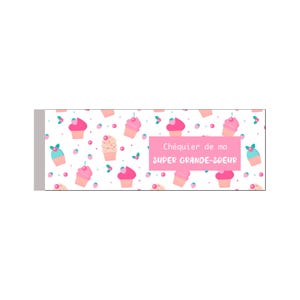 Chéquier Super GRANDE SOEUR ! Annonce de grossesse - Cadeau future grande soeur - Bons à offrir - Arrivée bébé - H&J créations