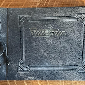 Vintage photo book with black & white photos - 1920s