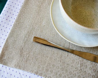 Handmade Gray Linen Table Runner: Eco-Friendly Hemstitch Decor