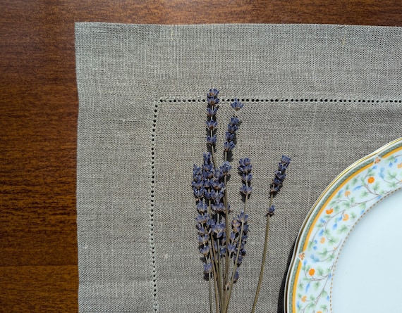 Natural Linen Christmas Placemats, photo 3