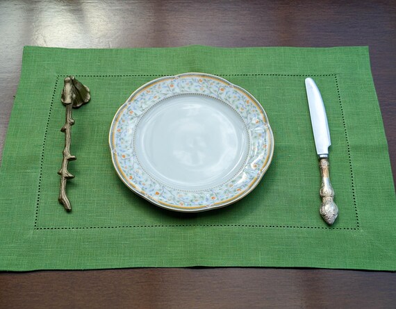 Sage Green Linen Placemats, photo 2