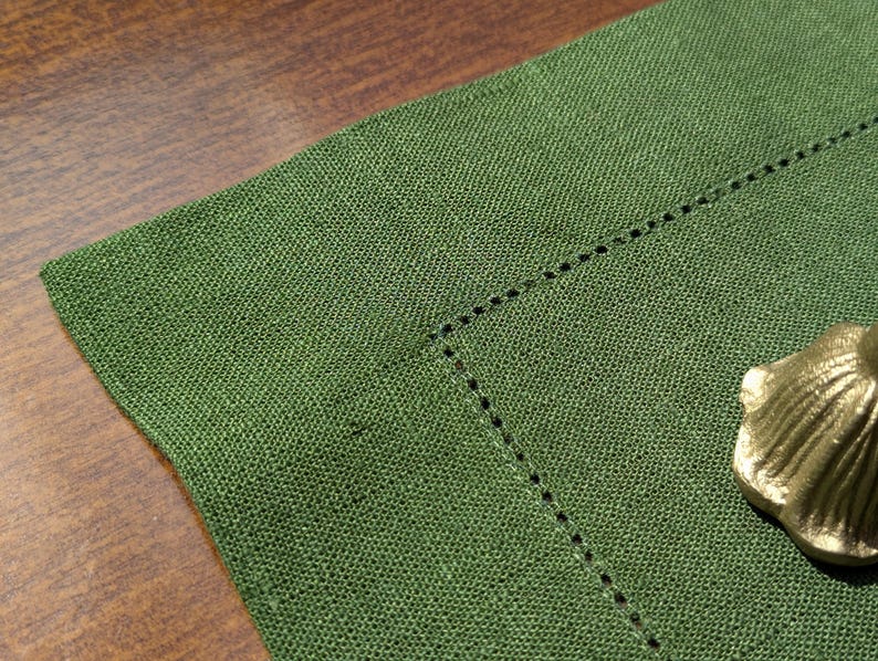 Hemstitched Linen Placemats, Choose Your Colour, photo 6 of 6