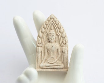 Phra Khun Paen LP Moon Wat Banjan Oude Thaise Heilige Boeddha Amulet Antieke Talisman Liefde 2542