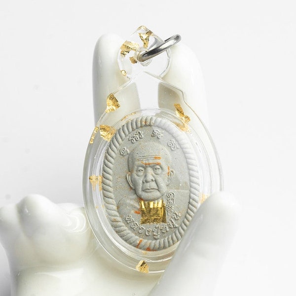 LP Moon Wat Ban Jan (blessed by LP Udonsap) Thai Holy Buddha Amulet for Success in Life.