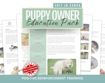Puppy Pack Handouts for Dog Trainers: Training Tips & Checklists (Digital Download)
