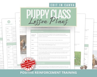 Puppy Training Lesson Plan: 6-Week Course Outline (Digital Download)