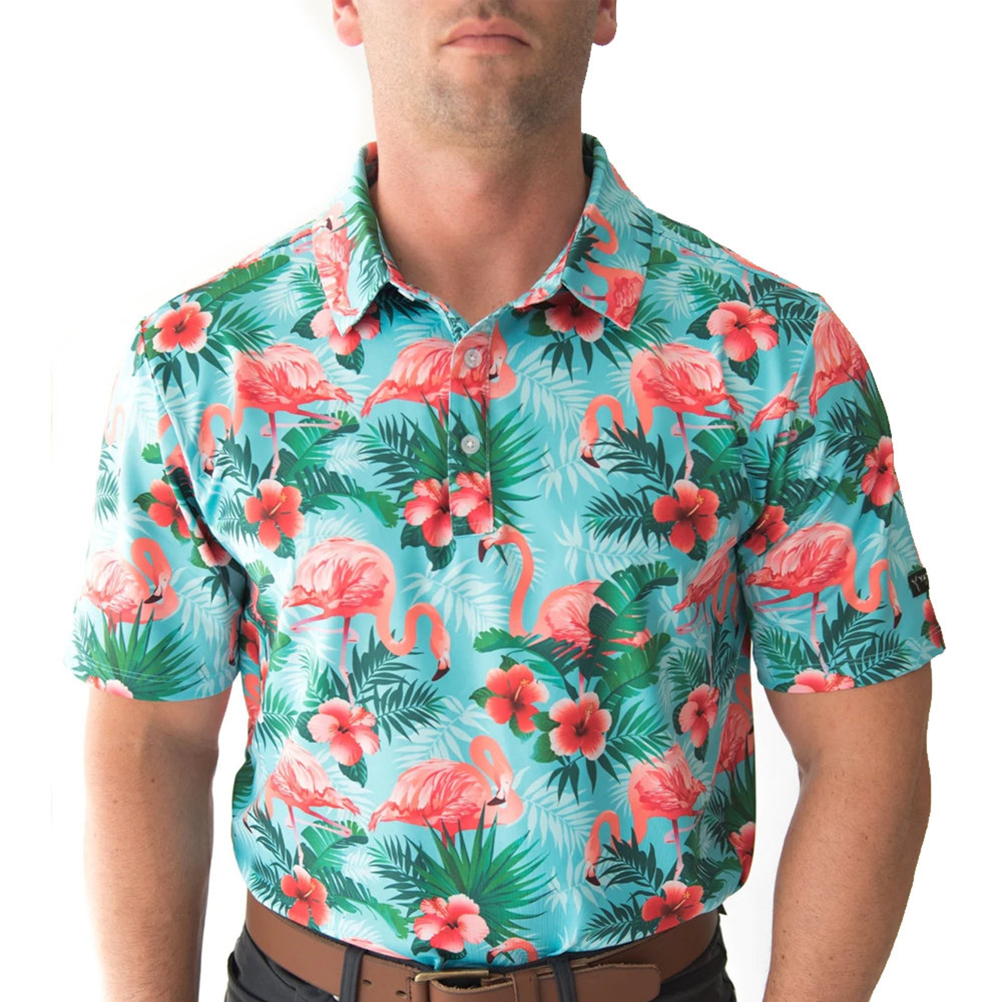 Discover Flamingo Polo Shirt, Polo Golf Shirt
