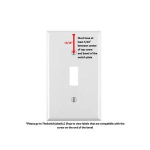 The Switch Label: Light Switch Label Frames for Light Switch Cover ...