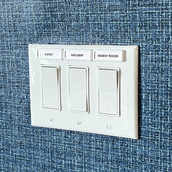 The Switch Label: 10+ Light Switch Frames and Labels for a Seamless Switch Plate Look