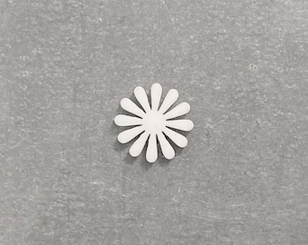 Sixties Retro Flower Magnetic White Acrylic