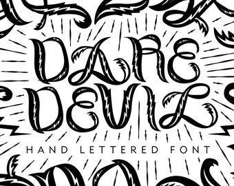 Dare Devil Hand Drawn Font