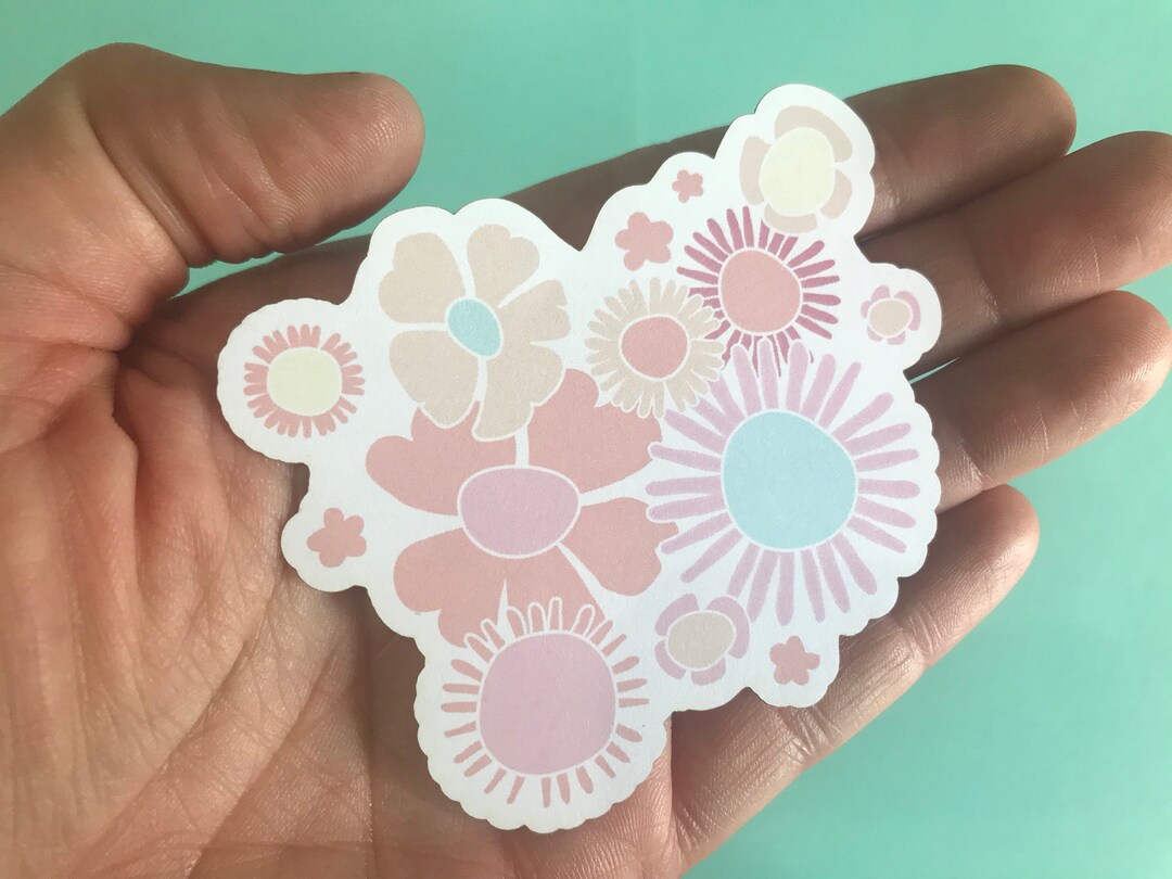 Colorful Flower Cluster Sticker 3