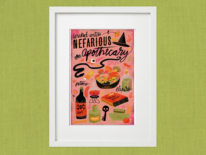 Wicked Witch Nefarious Apothecary Print image 1
