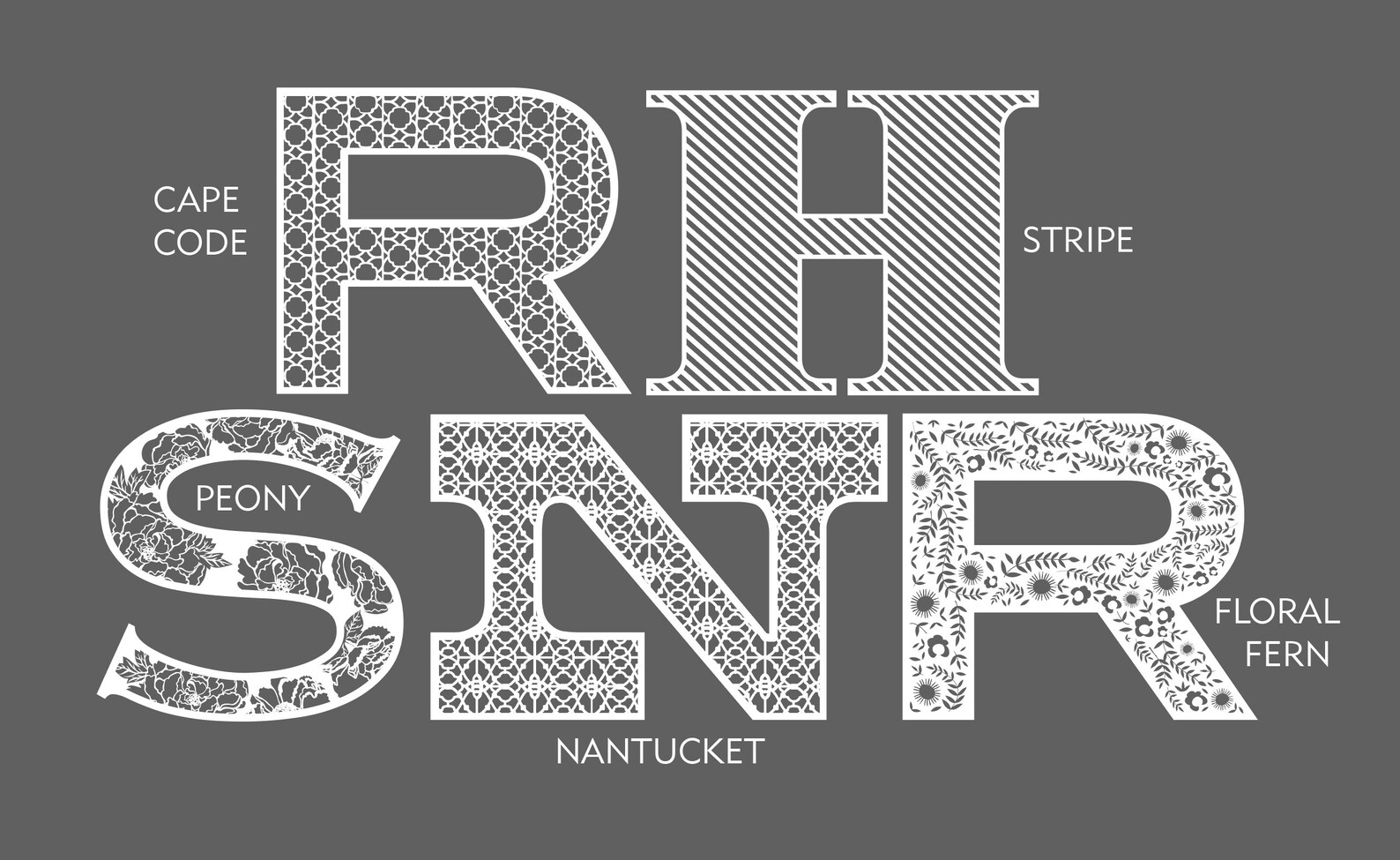3D Laser Cut San Serif Pattern Fill Letter of Cardstock {UNASSEMBLED ...