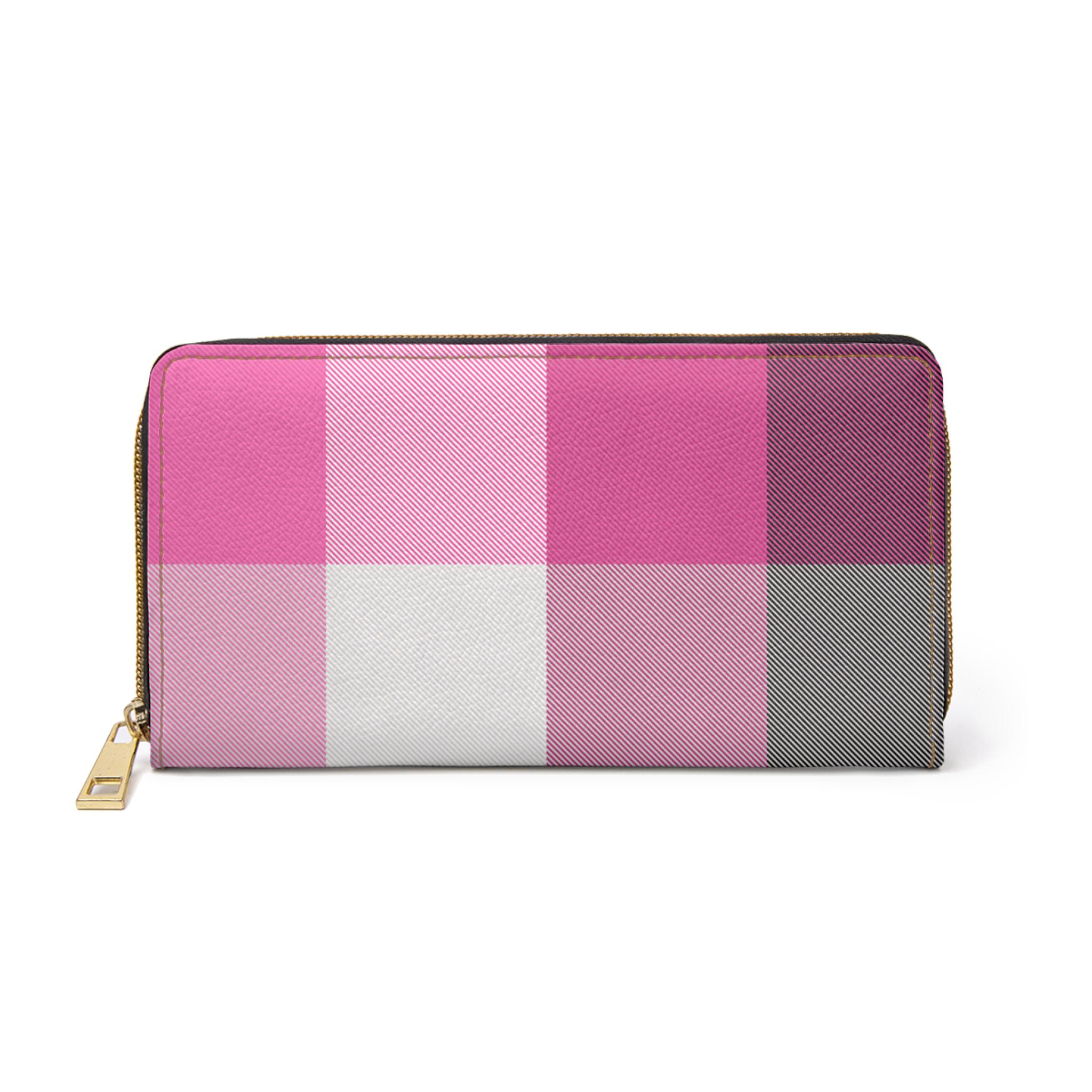 ★keike★ Shape of Wallet Pink Check Keike 'shape of' wallet - pink check – mydeermoon ☽ 韓國代購