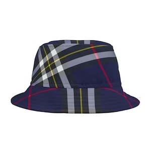 Madras Bucket Hat, Reversible Bucket Hat, Preppy Plaid Golf