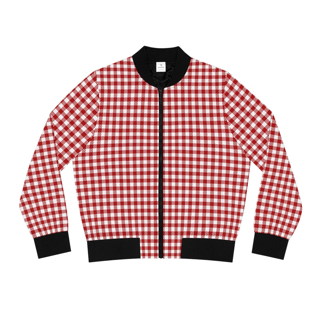 Grape Red Wine Pattern Print Women Casual Bomber Jacket