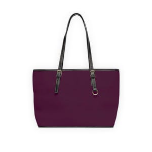 Sac à bandoulière aubergine, sac à main bandoulière en cuir végétalien, sac à main fourre-tout aubergine, sac messager prune, pochette violette, mode femme