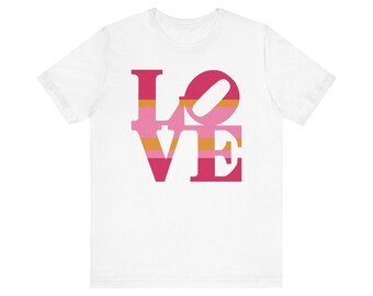 Love Graphic Tee, Unisex Jersey Short Sleeve Shirt, Casual & Comfortable, Perfect for Couples, Valentine's Day Gift