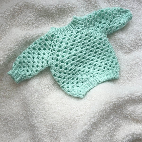 SwomiseHandmade Crochet Baby Sweater