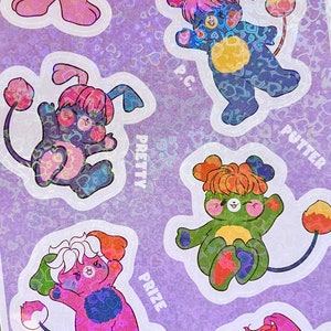 Popples Glitter Sticker Sheet