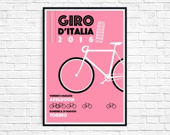 2016 giro d'italia poster print ++ special edition ++ italian modern wall art  ++ INsTAnT DOwNLoAD ++ handmade design