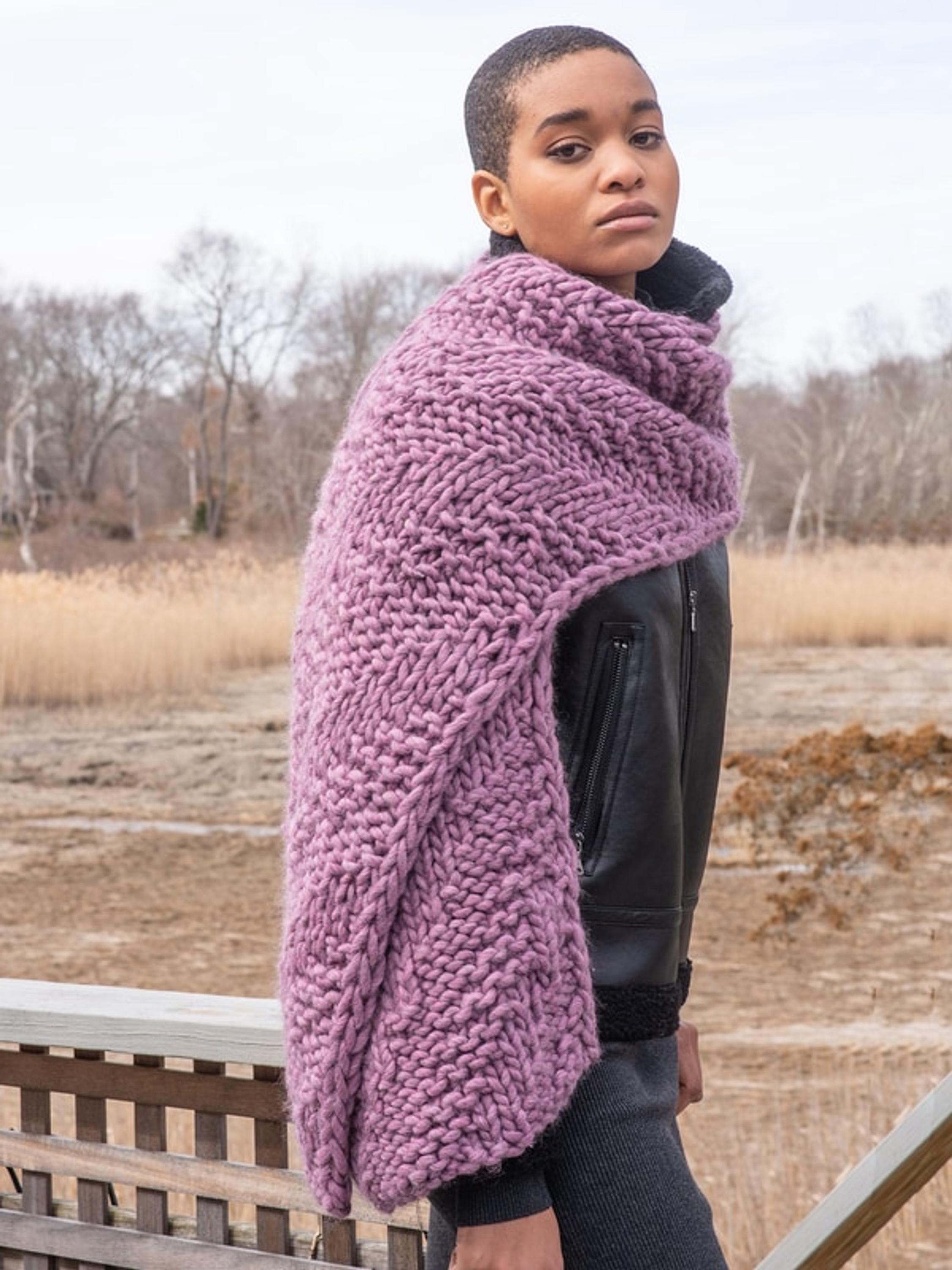 Big Knit Scarf, Knit Infinity Scarf Pattern, Bulky Knitting  display picture 1