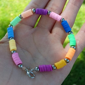 Clay bead bracelet