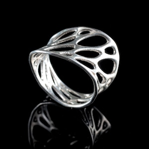 Silver 1-Layer Twist Ring