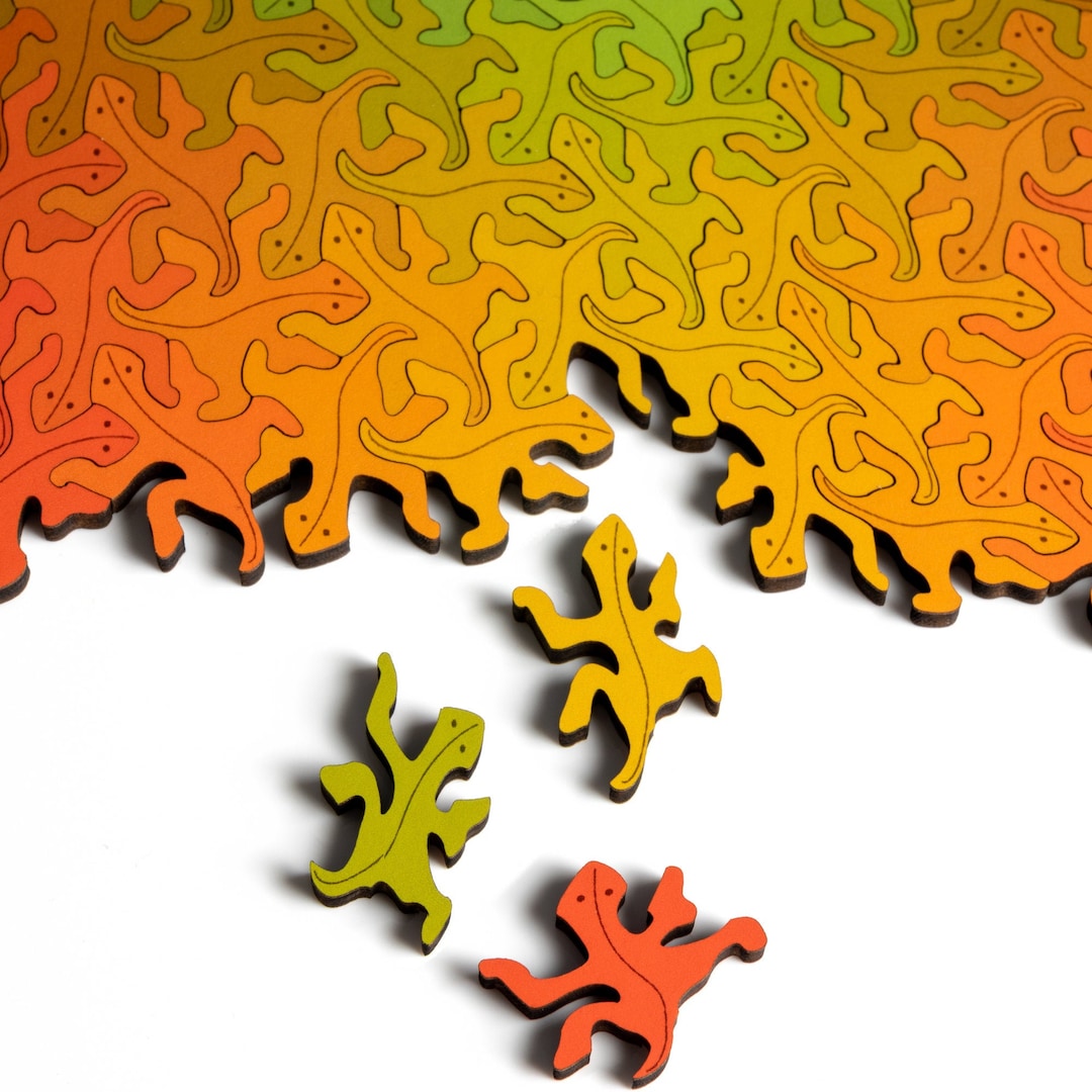 Lizard Infinity Puzzle ™ - Etsy