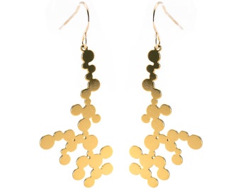 Dendrite Earrings (gold)