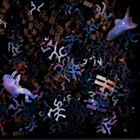 Infinite Galaxy Puzzle 2 - Wooden Jigsaw Puzzle by Nervous System