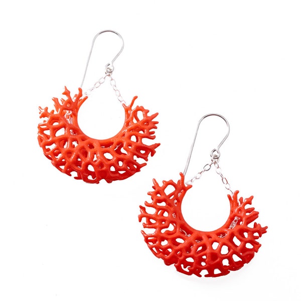 Vessel Earrings (3D-printed nylon)